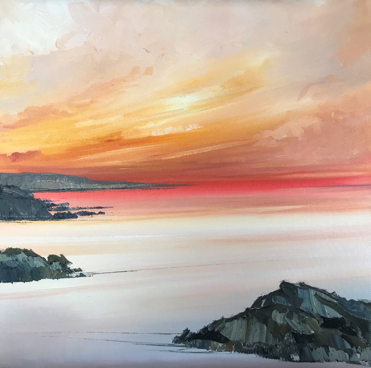 'On Golden Sands at Sunset' by artist Rosanne Barr